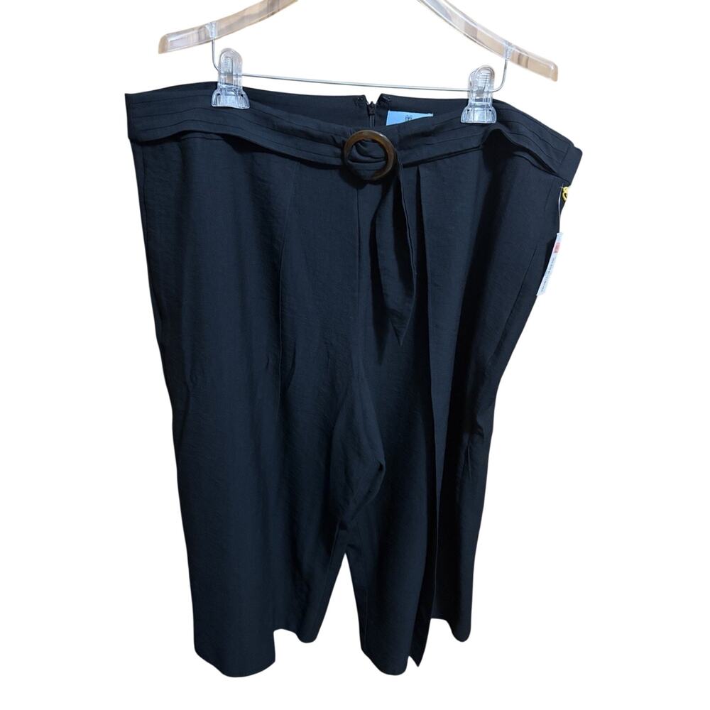 CeCe Womens Dress Pants-Leg Size 20W Black Cropped New With Tags
